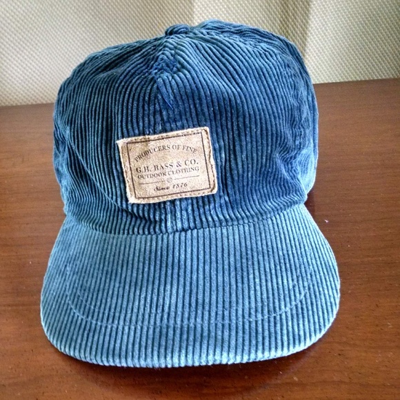 blue corduroy cap
